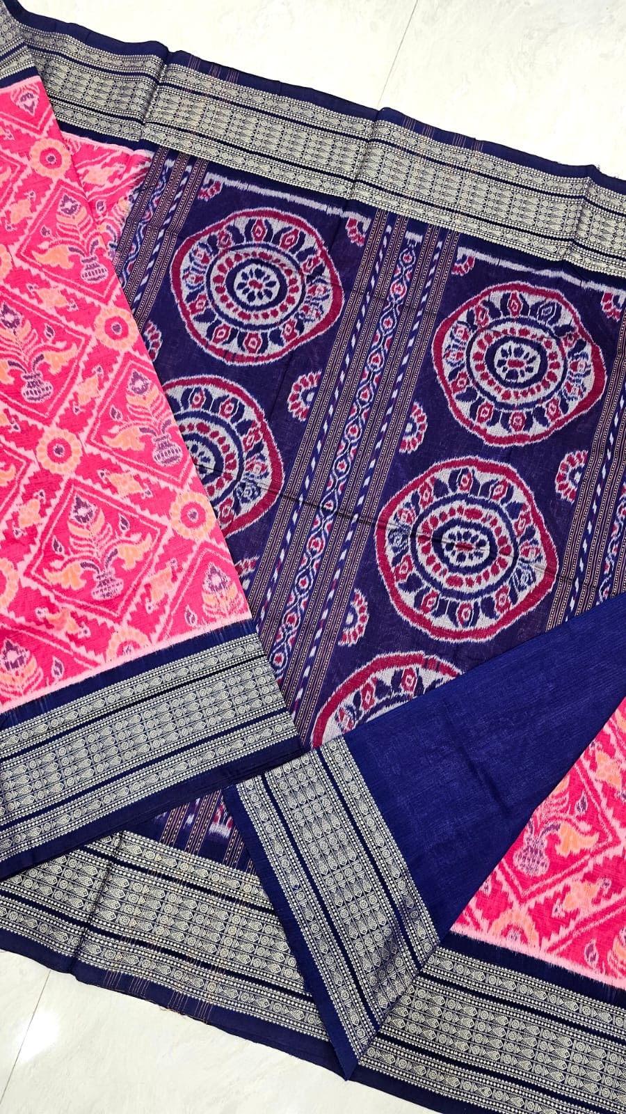 Sambalpuri saree red colour