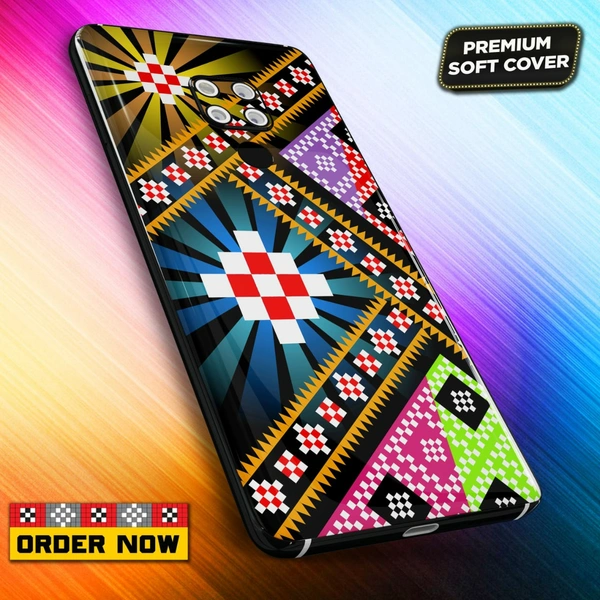 100239 mobile Back Cover sambalpuri Design with Add Name& photo