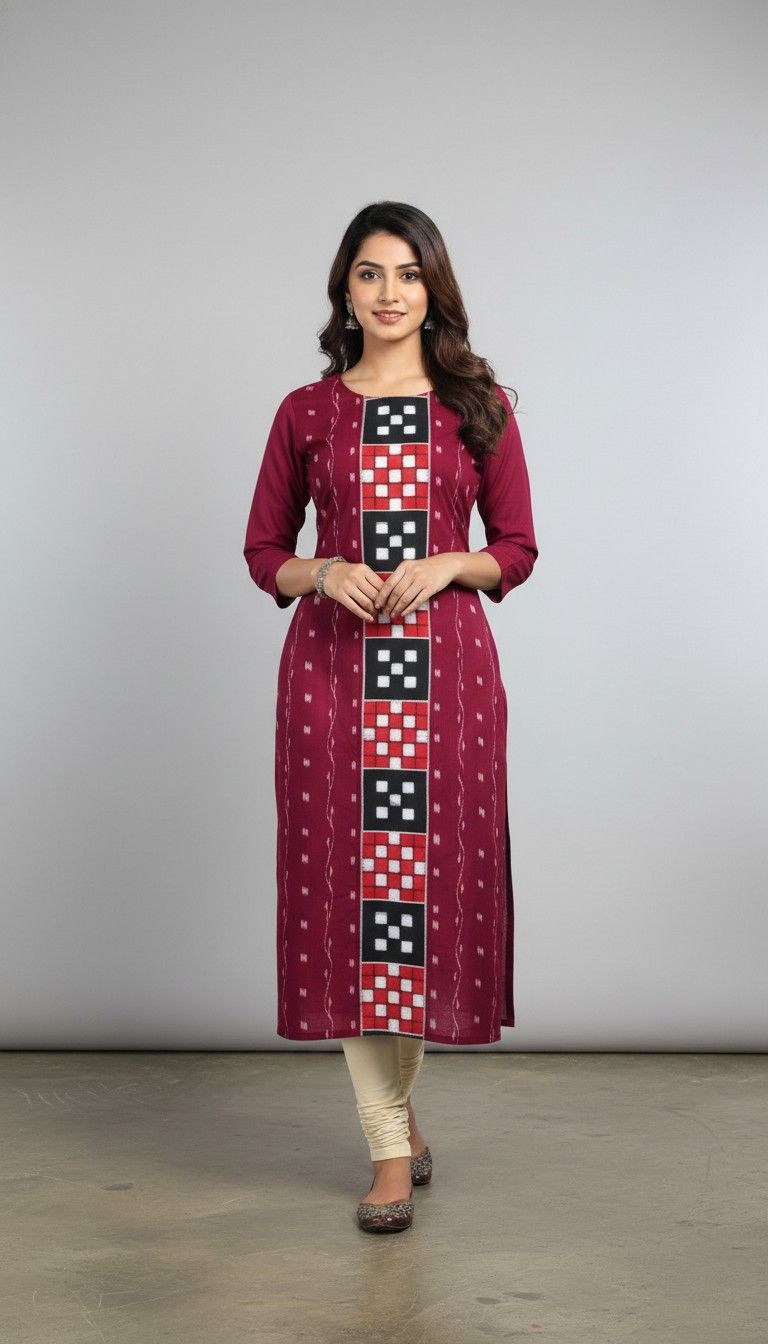 100461 Sambalpuri kurti