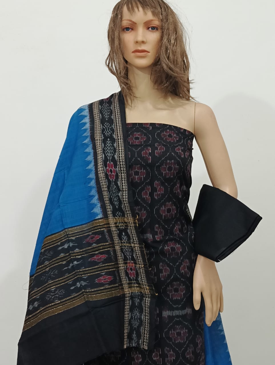 10086 Sambalpuri Dress Material with Dupatta