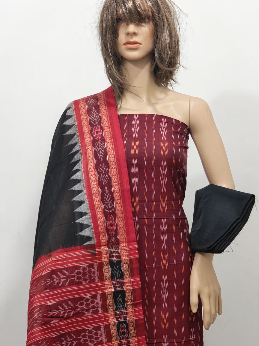 10084 Sambalpuri Dress Material with Dupatta