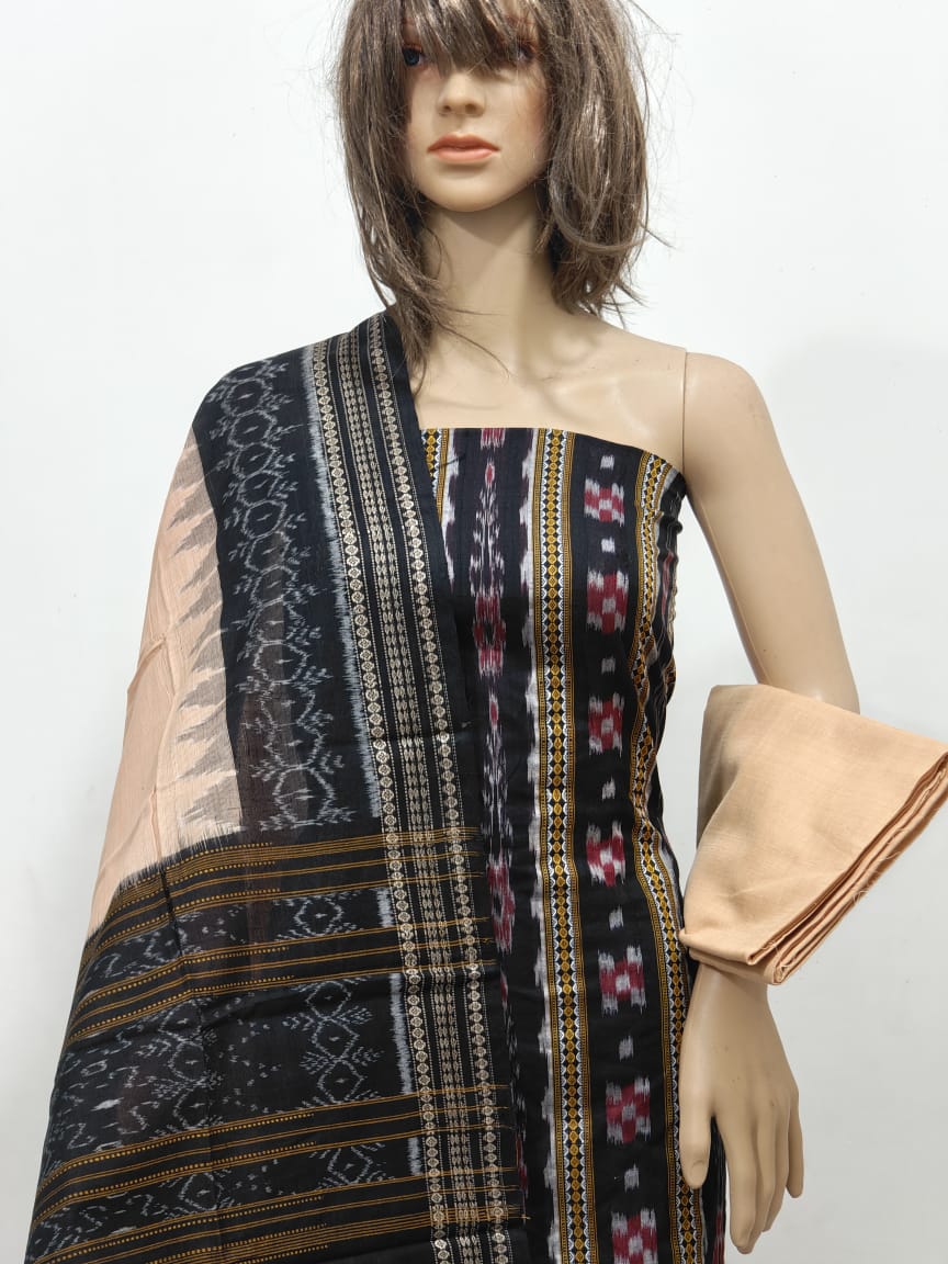 100340 Sambalpuri Dress Material with Dupatta