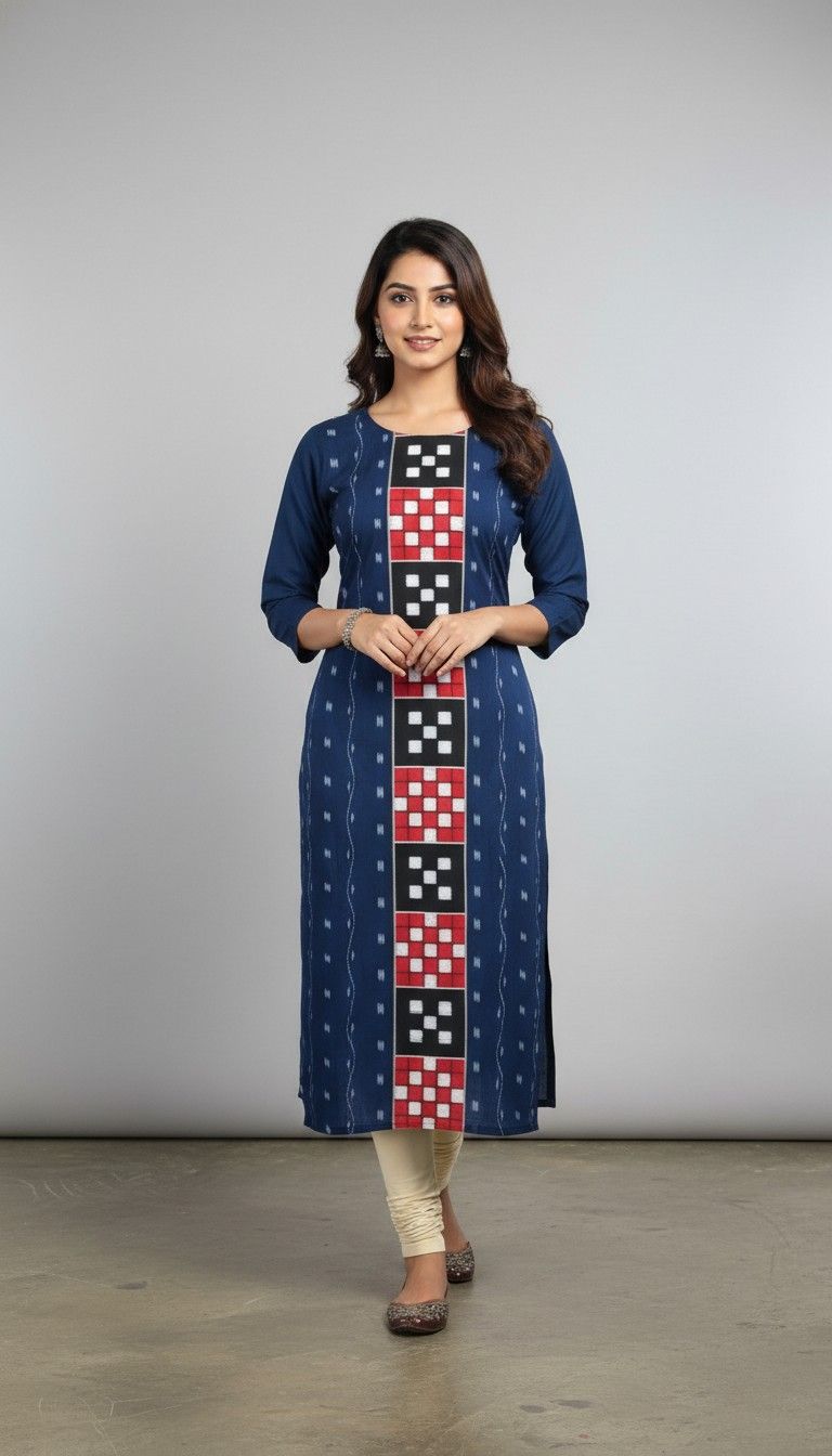 100456 Sambalpuri kurti