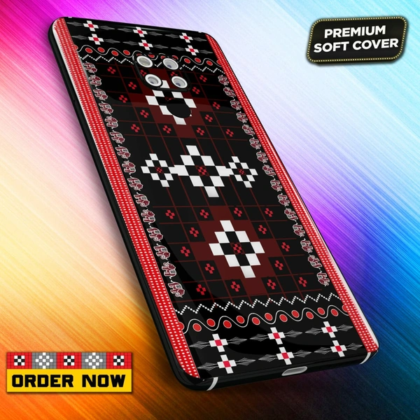 100260 mobile Back Cover sambalpuri Design with Add Name& photo