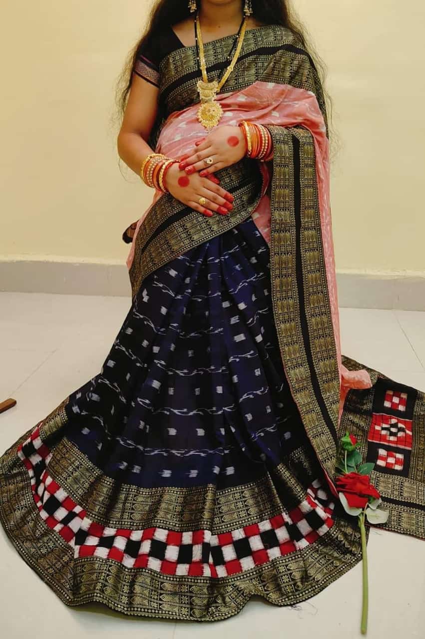 1030 Sambalpuri Patchwork Saree with Blause
