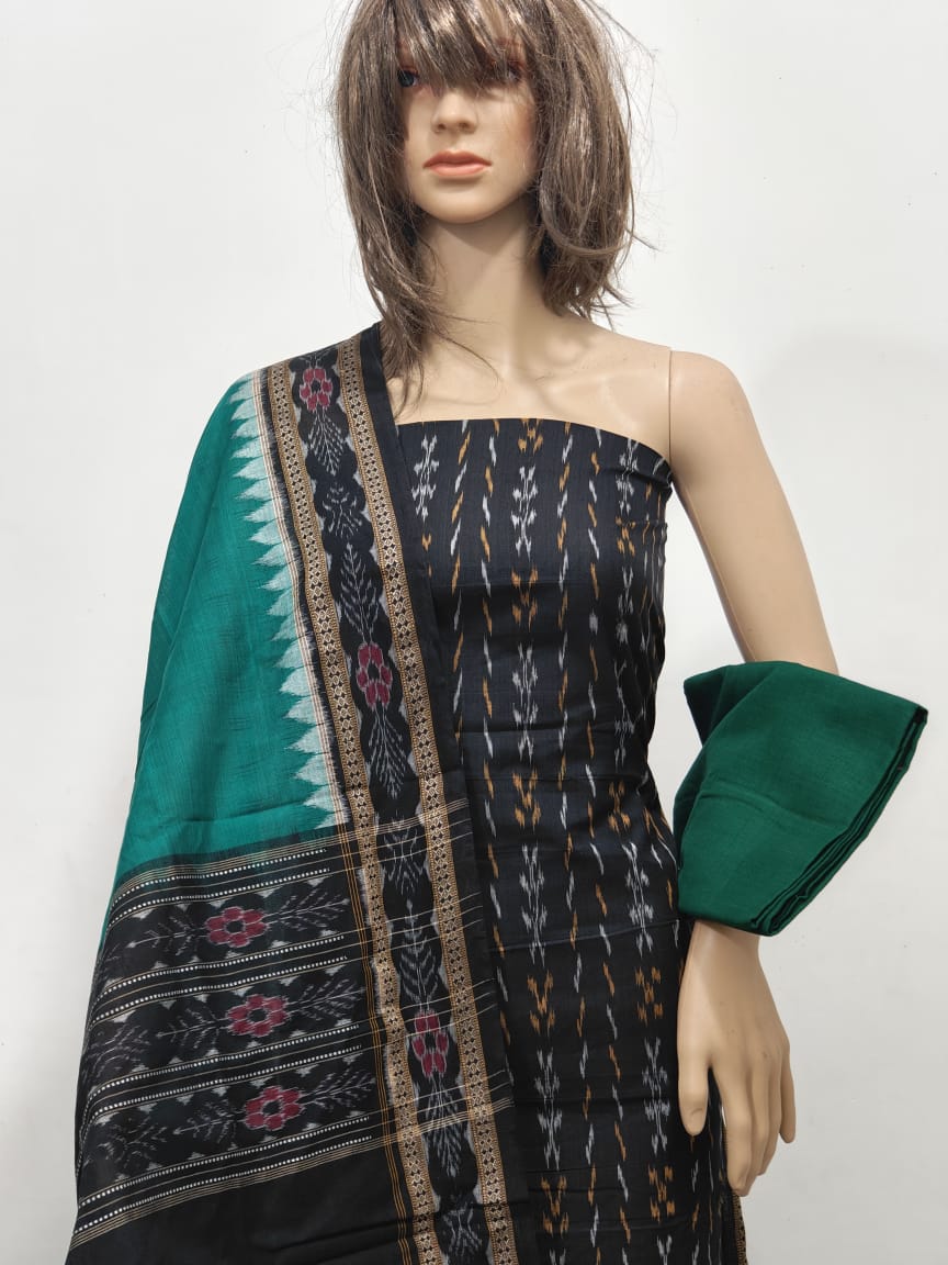10085 Sambalpuri Dress Material with Dupatta